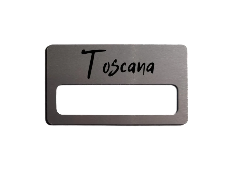 Срібні бейджі офіціантів для ресторану «Toscana»
