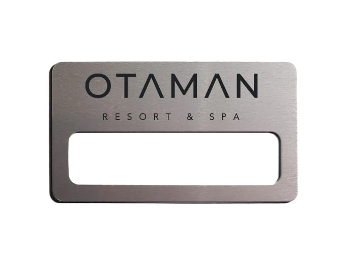 Металеві бейджі для готелю «Otaman Resort & Spa»
